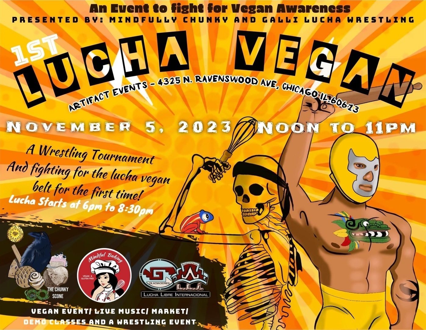 Lucha Vegan, Chicago, Illinois, United States