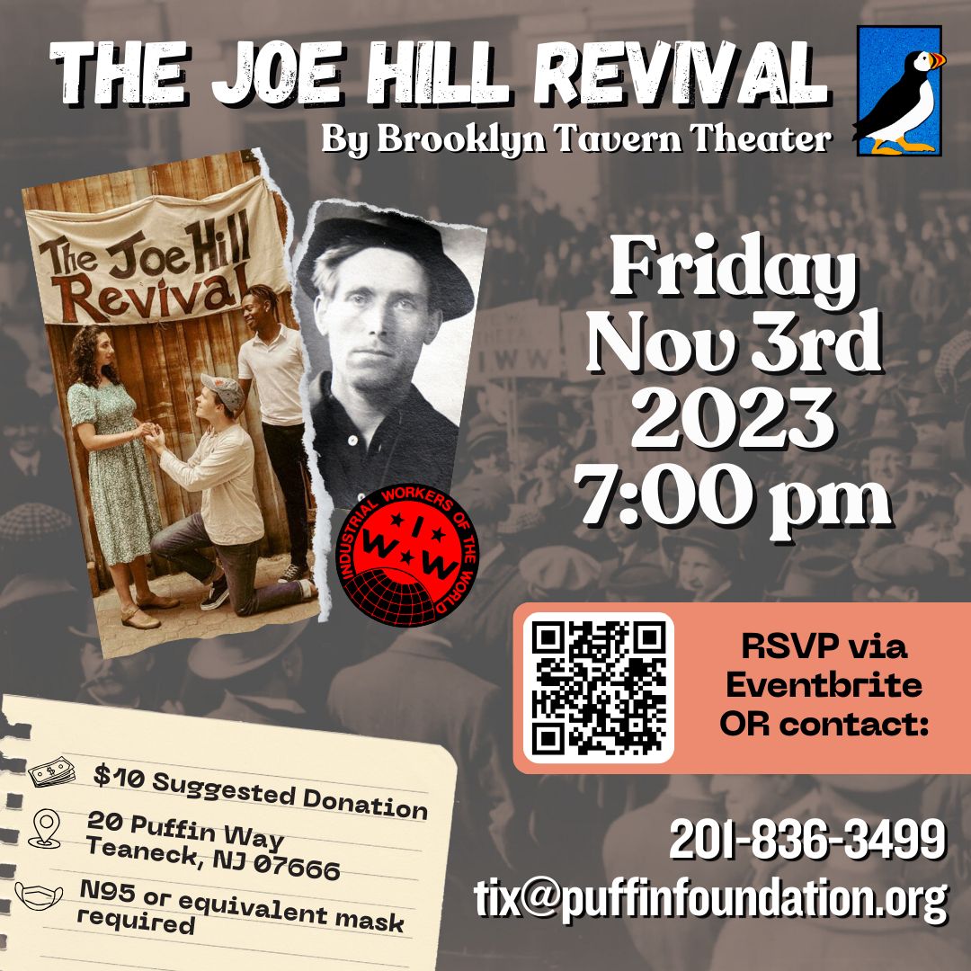 "The Joe Hill Revival" By Brooklyn Tavern Theater, Teaneck, New Jersey, United States