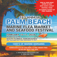 Discover Bargains at the 16th Annual Palm Beach Marine Flea Market and Seafood Festival!