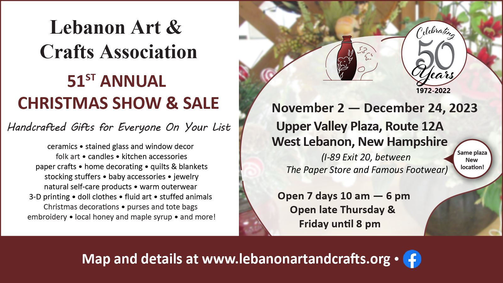 51st Annual Christmas Show and Sale, Lebanon, New Hampshire, United States