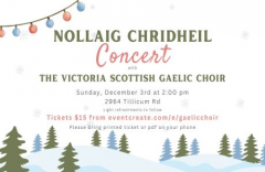 Christmas Concert with The Victoria Scottish Gaelic Choir
