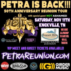 Petra in Knoxville, TN Saturday Nov 11th