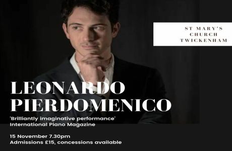 Leonardo Pierdomenico: A Piano Recital, Twickenham, England, United Kingdom