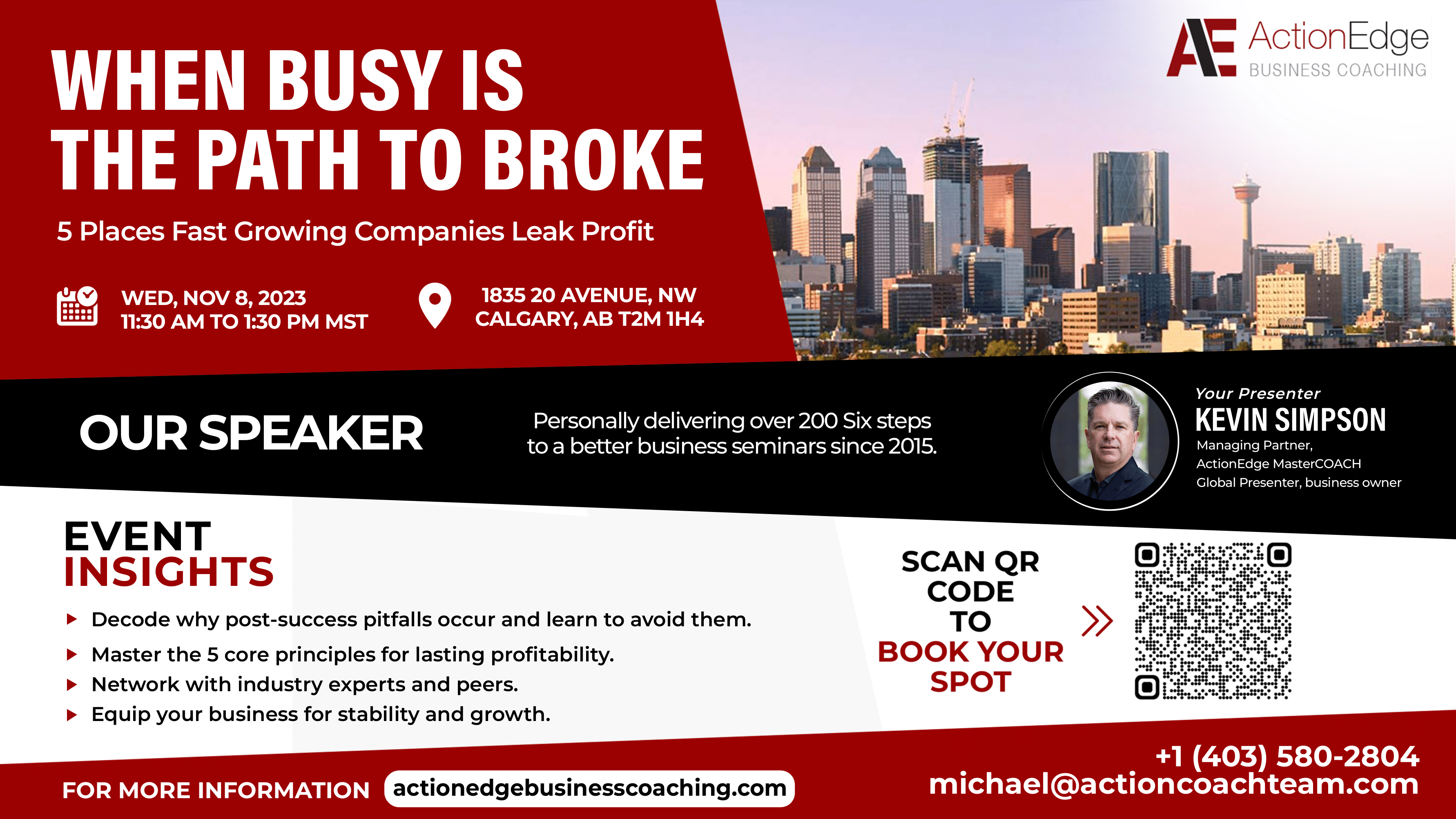 When Busy is the Path to Broke: 5 Places Fast Growing Companies Leak Profit, Calgary, Alberta, Canada