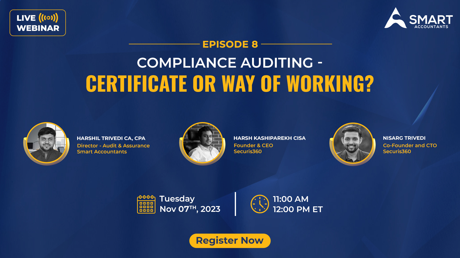 Compliance Auditing – Certificate or Way of Working?, Online Event