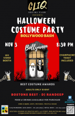 HALLOWEEN COSTUME PARTY & BOLLYWOOD BASH