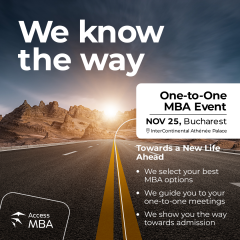 Join the global business elite at Access MBA in Bucharest on November 25th