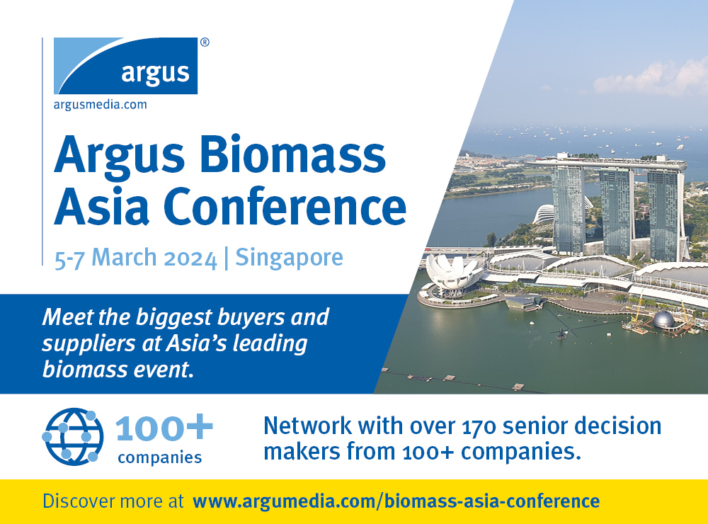 Argus Biomass Asia Conference, March 2024, Singapore, Singapore