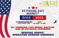 Kittery Community Market Veteran's Day Market November 5th