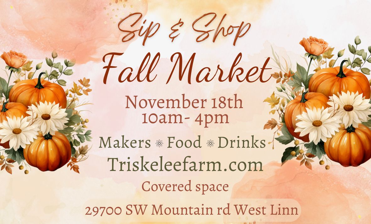 Sip and Shop Fall Market, West Linn, Oregon, United States