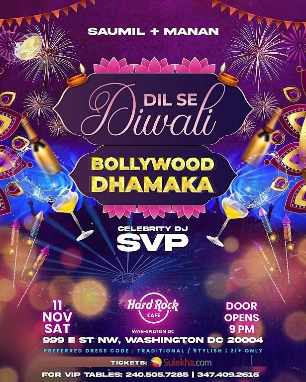 HARD ROCK DC's Official DIWALI PARTY (ONLY Diwali Event in DMV with Celebrity DJ), Washington,Washington, D.C,United States
