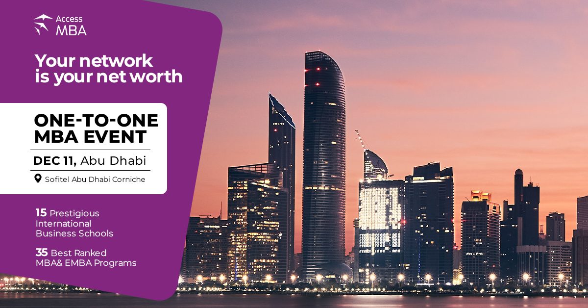 Meet top business schools during the Access MBA event in Abu Dhabi, Abu Dhabi, United Arab Emirates