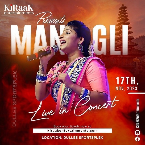 Mangli Live in Concert, Sterling, Virginia, United States