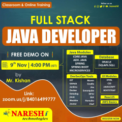Java Full Stack Online Course Training in NareshIT