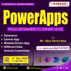 PowerApps Online Training Course in Hyderabad - NareshIT