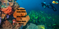 Full Cylinder Scuba Diving & Water Sports At Private Beach Chivla, Malvan