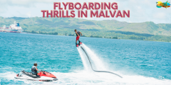 Thrilling Flyboarding In Malvan