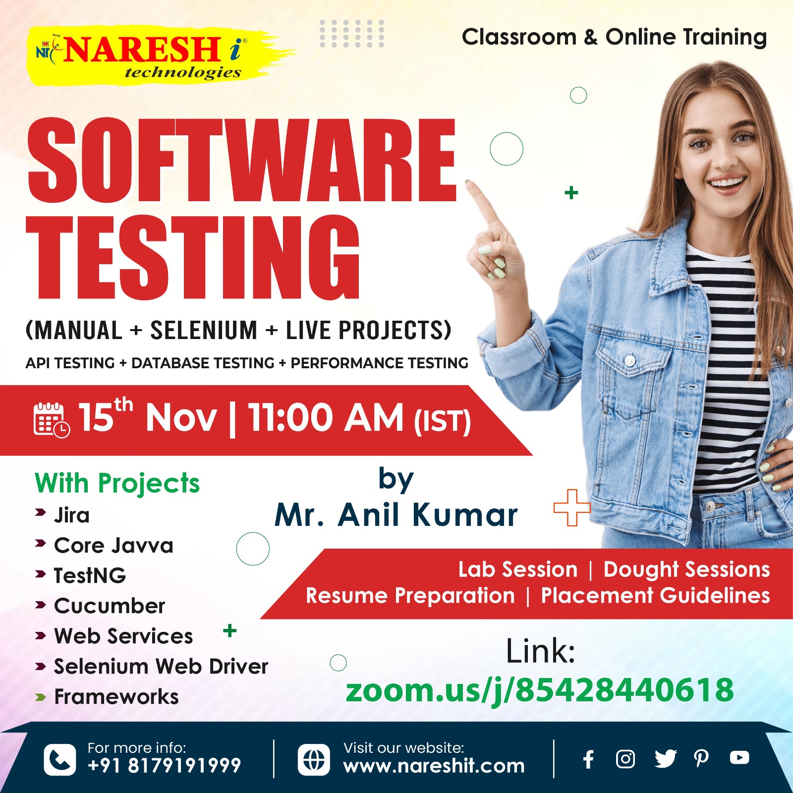 Software Testing Online Training Course in Hyderabad - NareshIT, Online Event