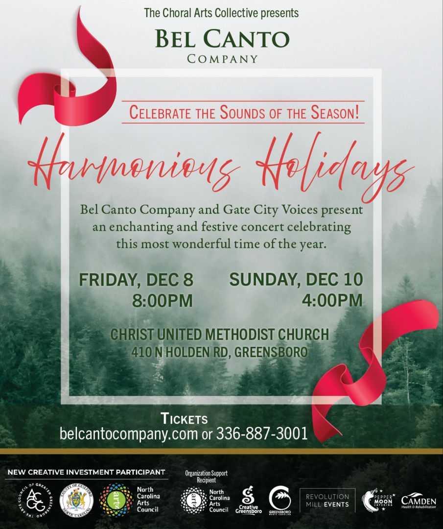 Harmonious Holidays - Bel Canto and Gate City Voices, Greensboro, North Carolina, United States