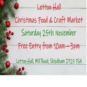 Letton Hall Christmas Food and Craft Market, Shipdham, England, United Kingdom