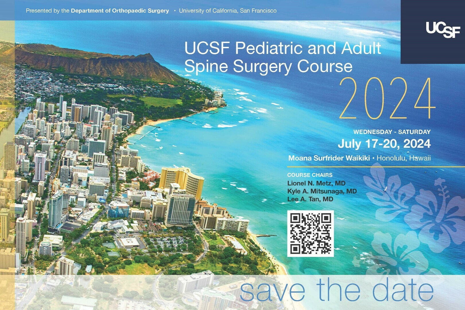UCSF Pediatric and Adult Spine Course 2024, Honolulu, Hawaii, United States