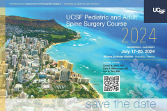 UCSF Pediatric and Adult Spine Course 2024