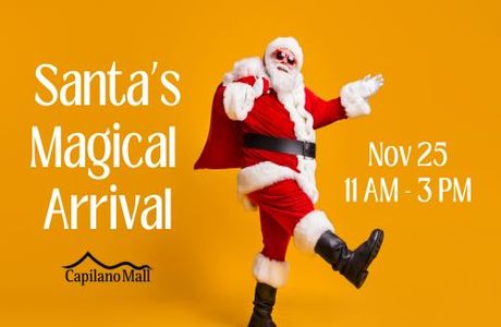 Santa's Magical Arrival at Capilano Mall, North Vancouver, British Columbia, Canada