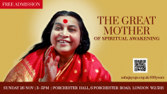 The Great Mother of Spiritual Awakening, Sunday 26th November, 3-5pm, Porchester Hall, London W2 5HS