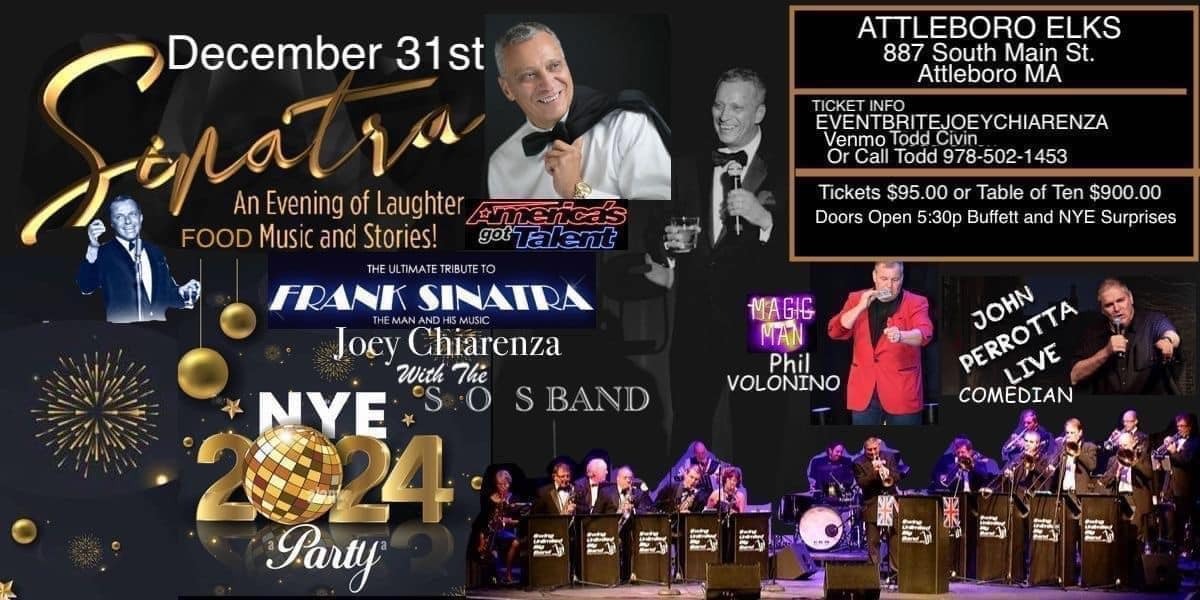 New Years Eve Frank Sinatra Tribute featuring Joey Chiarenza and the 18-piece SOS Big Band of RI, Attleboro, Massachusetts, United States