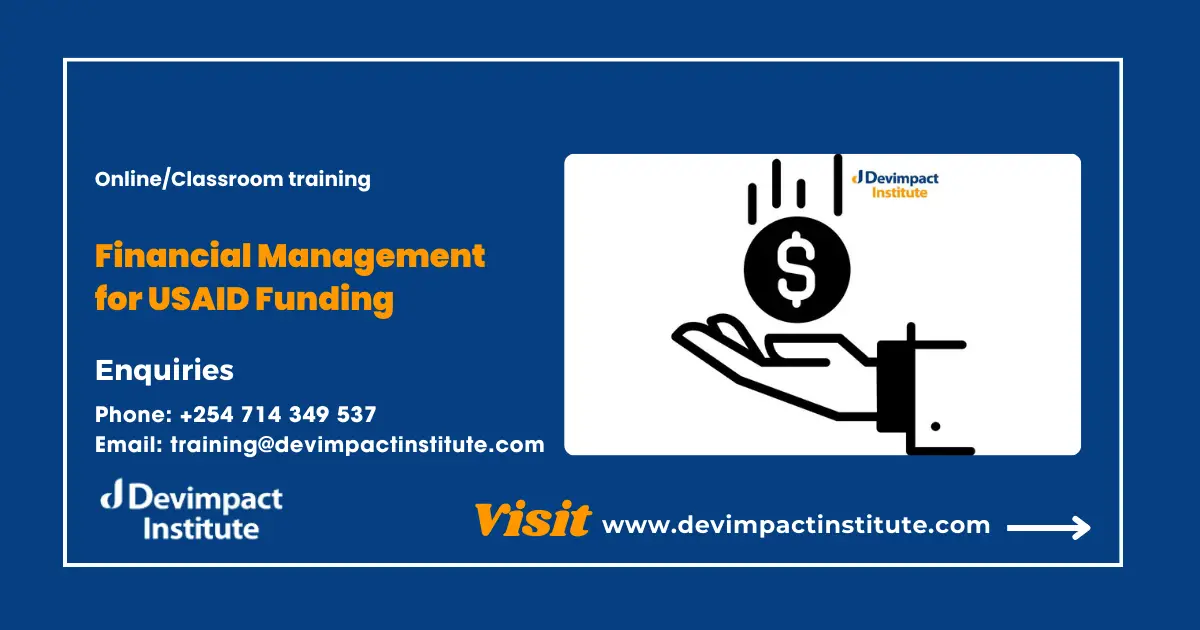 Training on Financial Management for USAID Funding, Devimpact Institute, Nairobi, Kenya