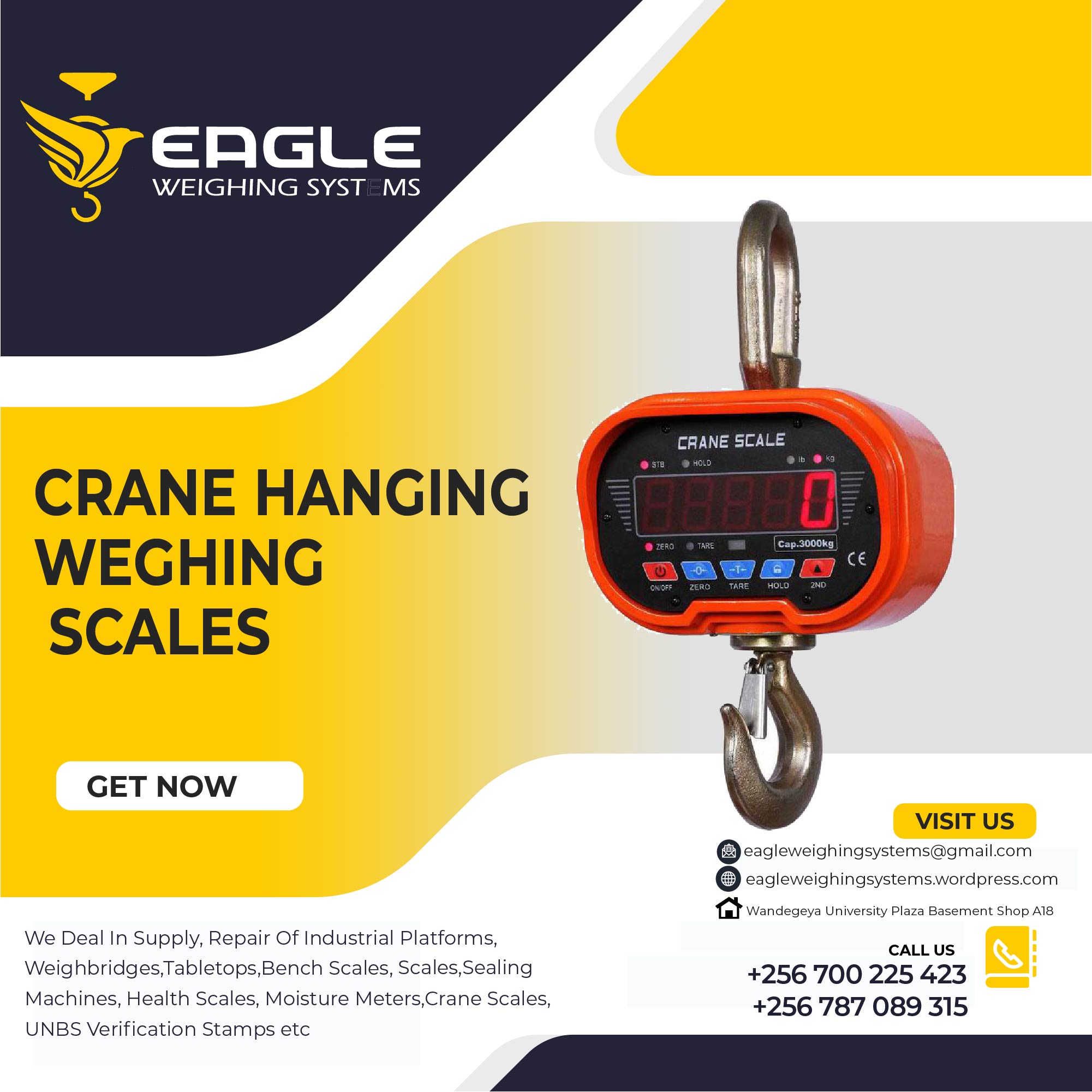 crane hanging scales for Home and Farm use in Uganda, Kampala Central Division, Central, Uganda