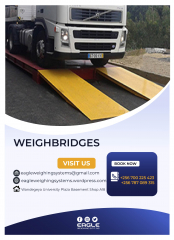 Robust, concrete poured in industrially vibrated weighbridge