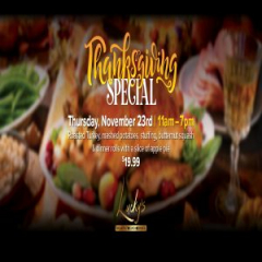 Let us do the cooking - Thanksgiving special at Lucky's