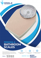 Manual Bathroom Scale With Body Tape Measure