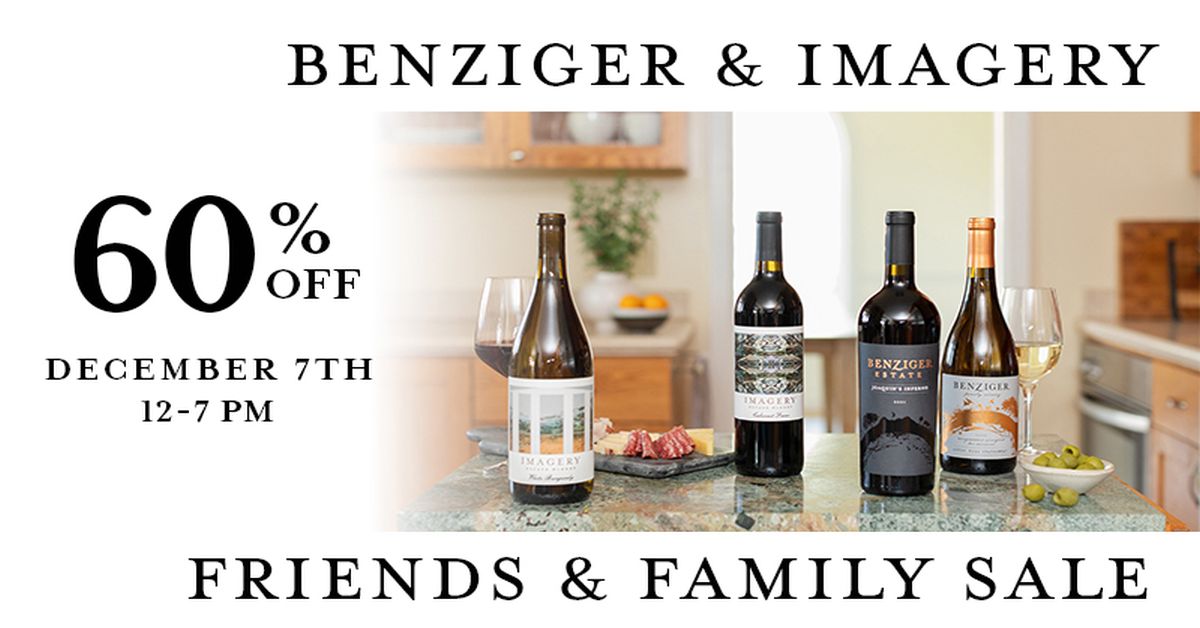 Benziger & Imagery Wine Sale 50-60% OFF, Glen Ellen, California, United States