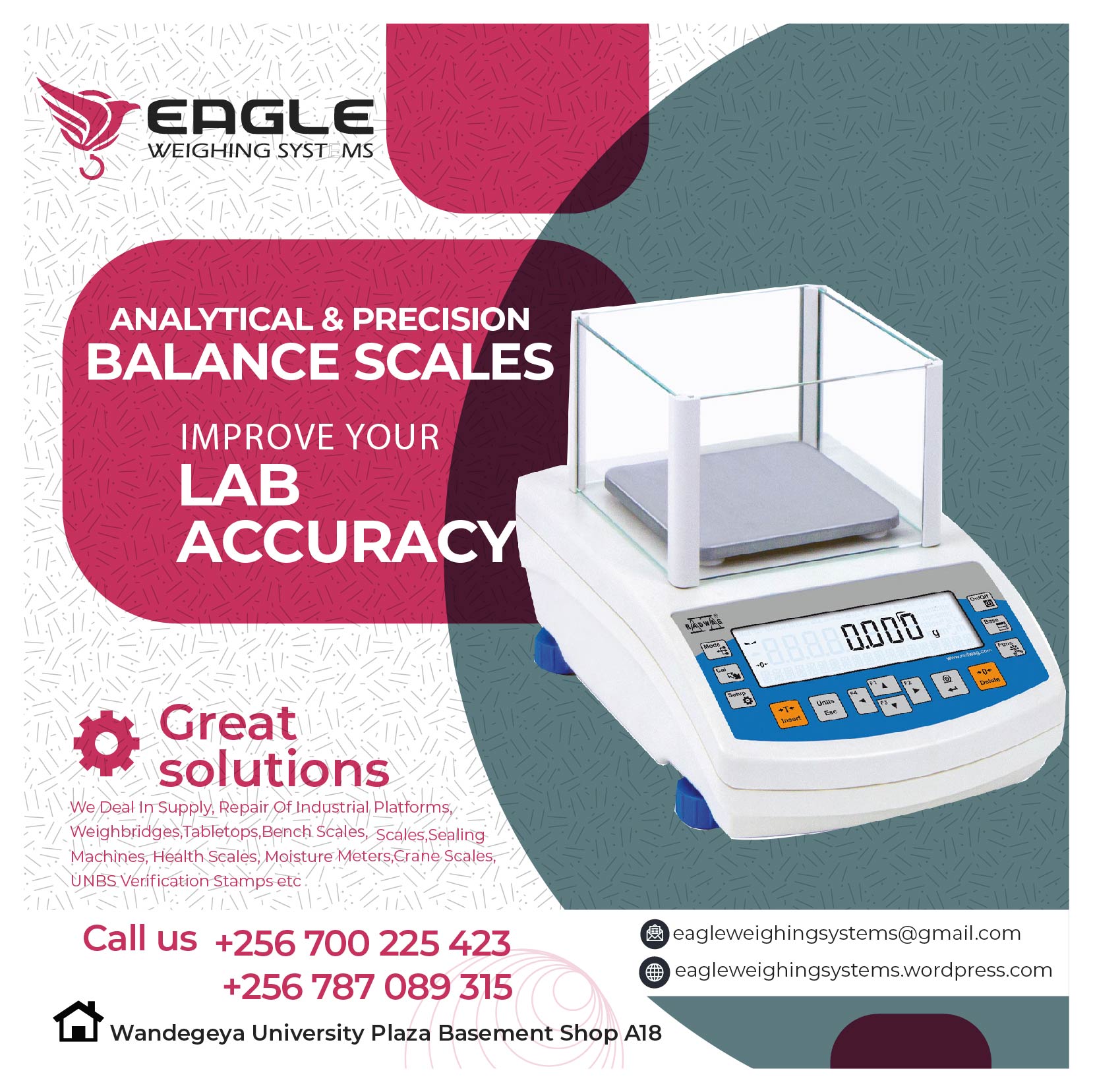 Lab electronic weighing balance scales, Kampala Central Division, Central, Uganda