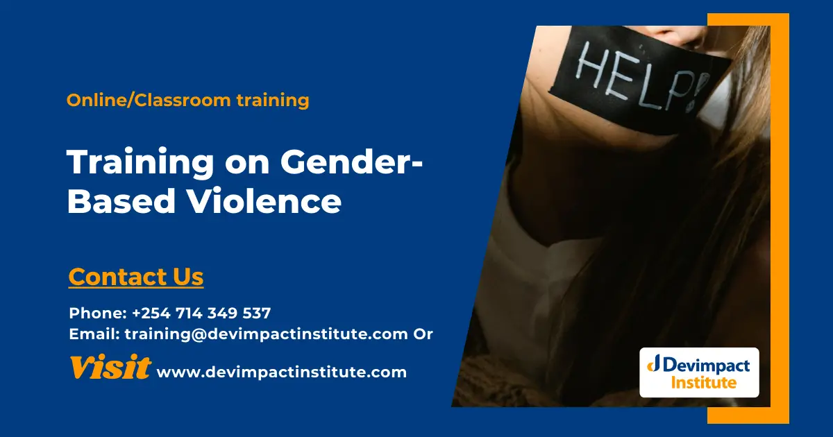 Training on Gender-Based Violence, Devimpact Institute, Nairobi, Kenya