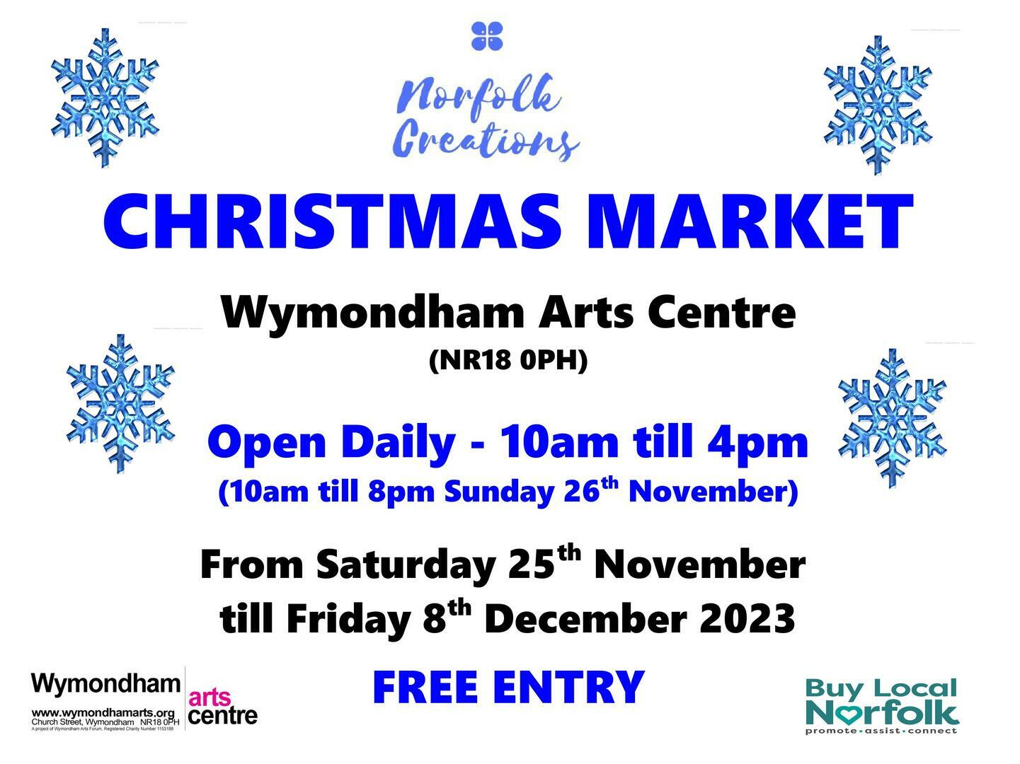 Norfolk Creations Christmas Market, Wymondham, England, United Kingdom