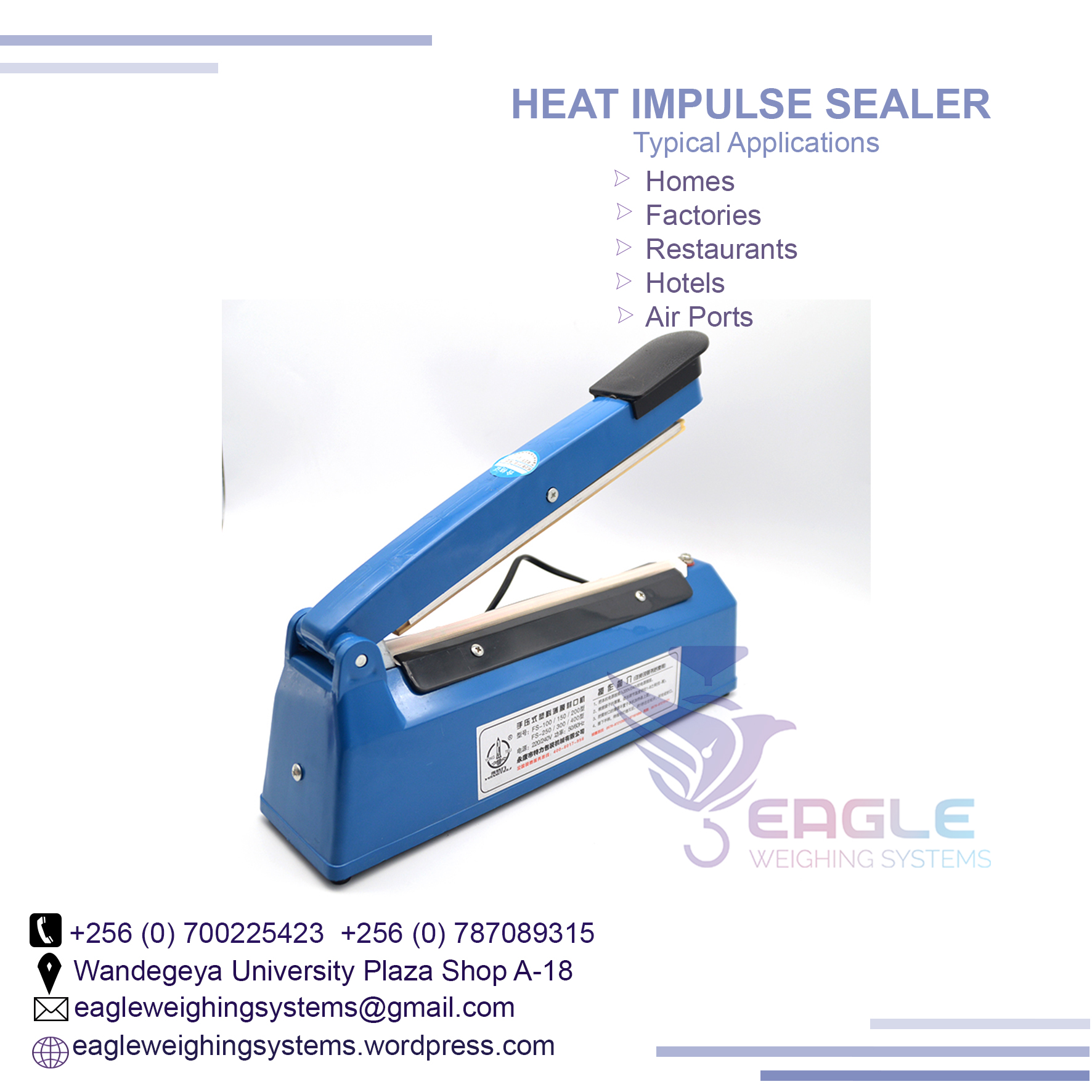 SIGO Good Price Mini Hand Manual Nylon Heat Sealer Sealing Machine, Kampala Central Division, Central, Uganda