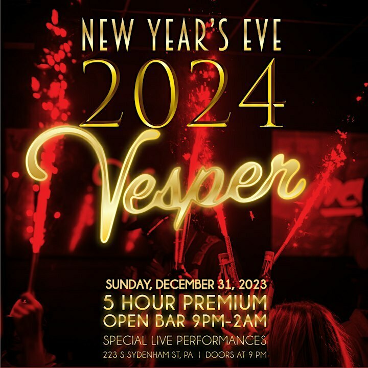 Vesper NYE Party 2024, Philadelphia, Pennsylvania, United States