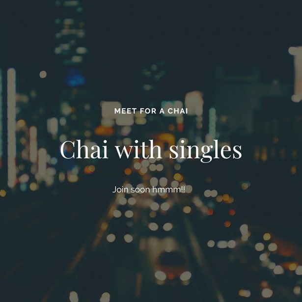 Chai with singles (Ages 29 and above strictly), San Jose, United States