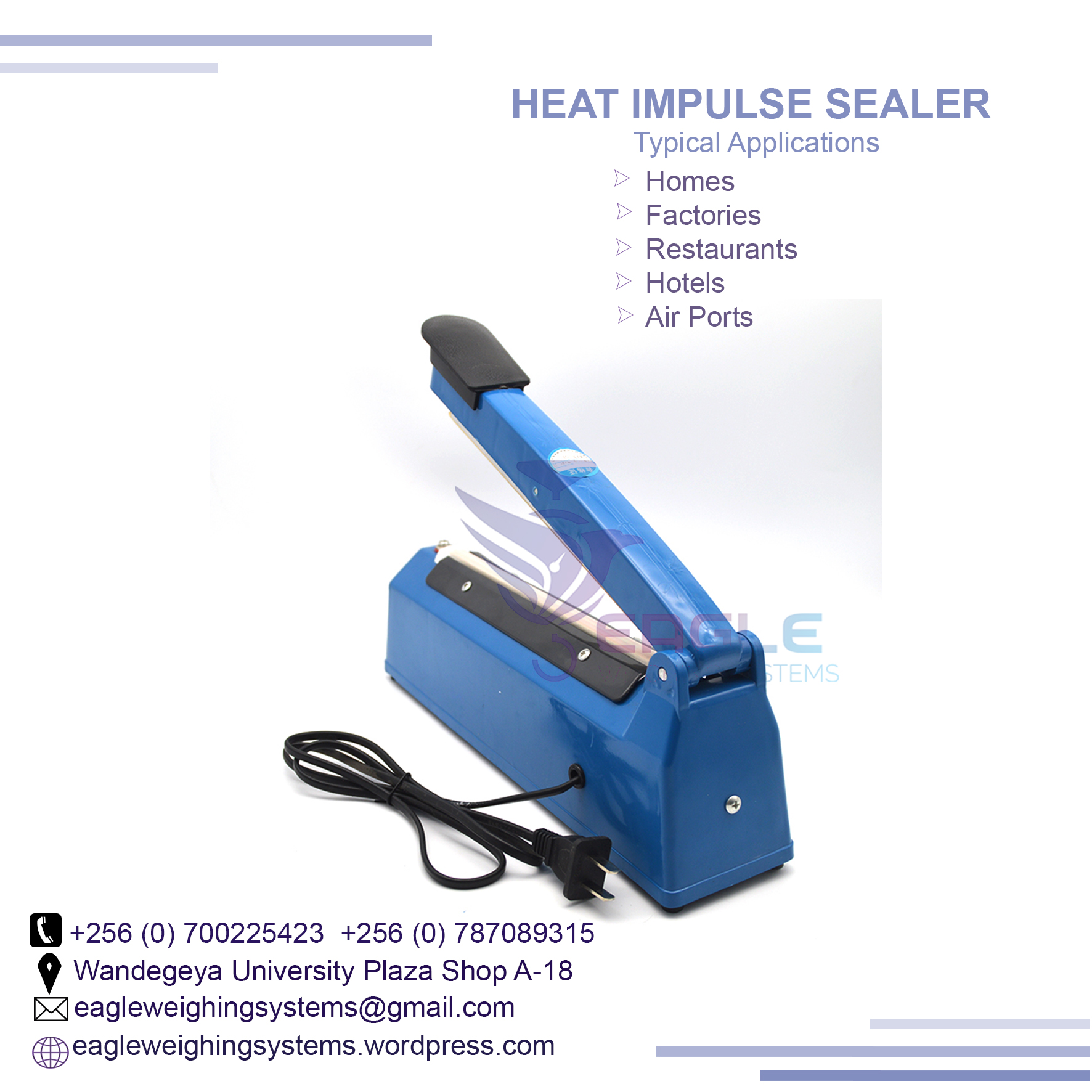 Manual Impulse Sealer for PE PP Plastic Bags Sealing Machine 200MM, Kampala Central Division, Central, Uganda