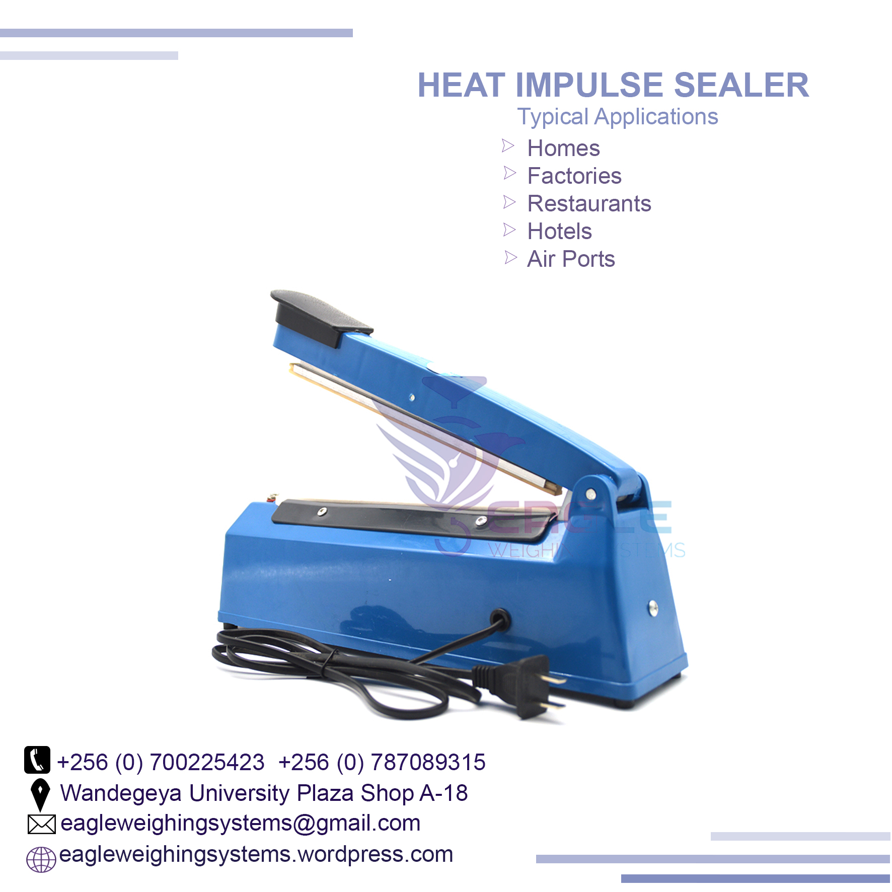 Portable Heat Hand Impulse Sealer paper bag Sealing Machine, Kampala Central Division, Central, Uganda