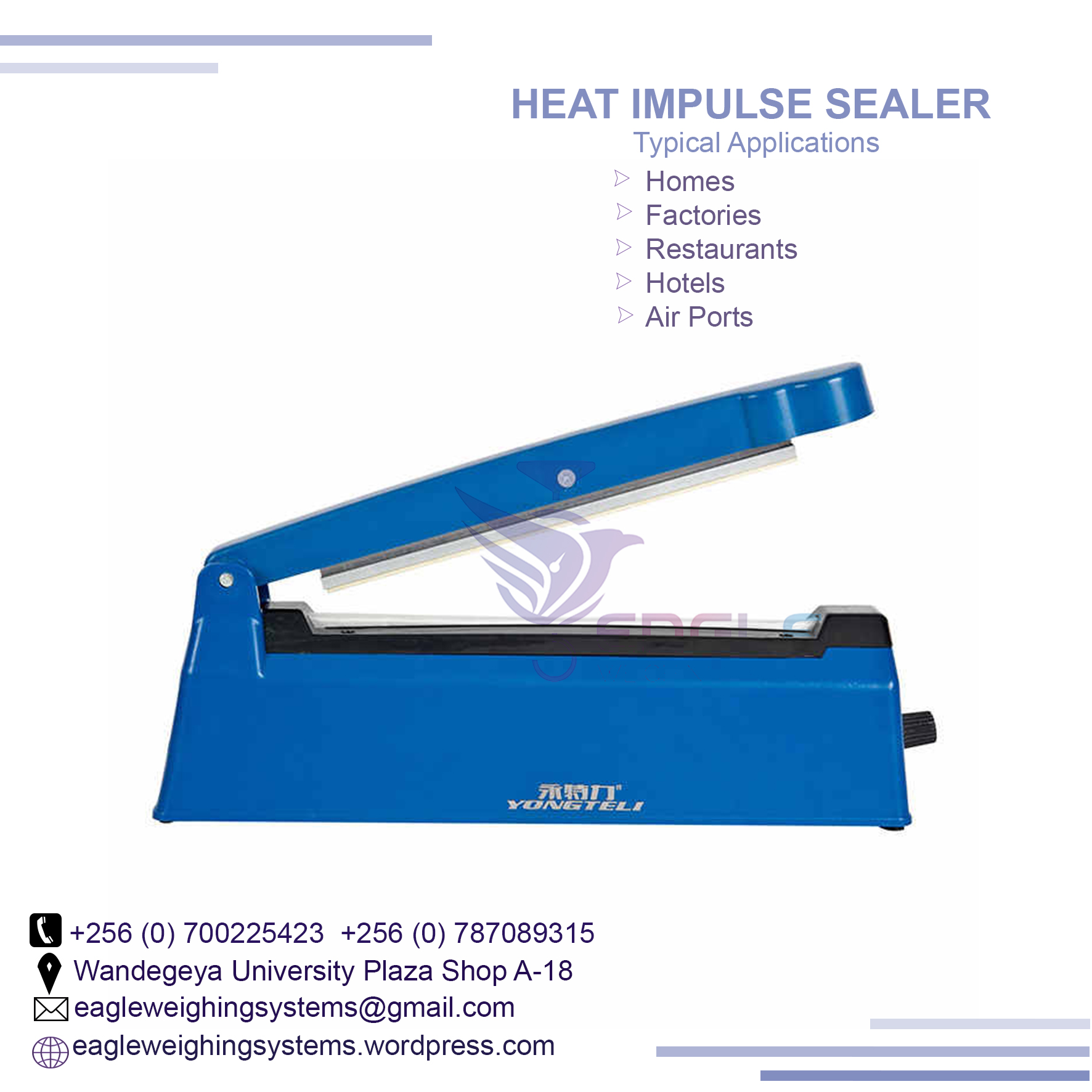 Machine Portable Heat Hand Impulse Sealer Plastic Type Impulse Sealer, Kampala Central Division, Central, Uganda