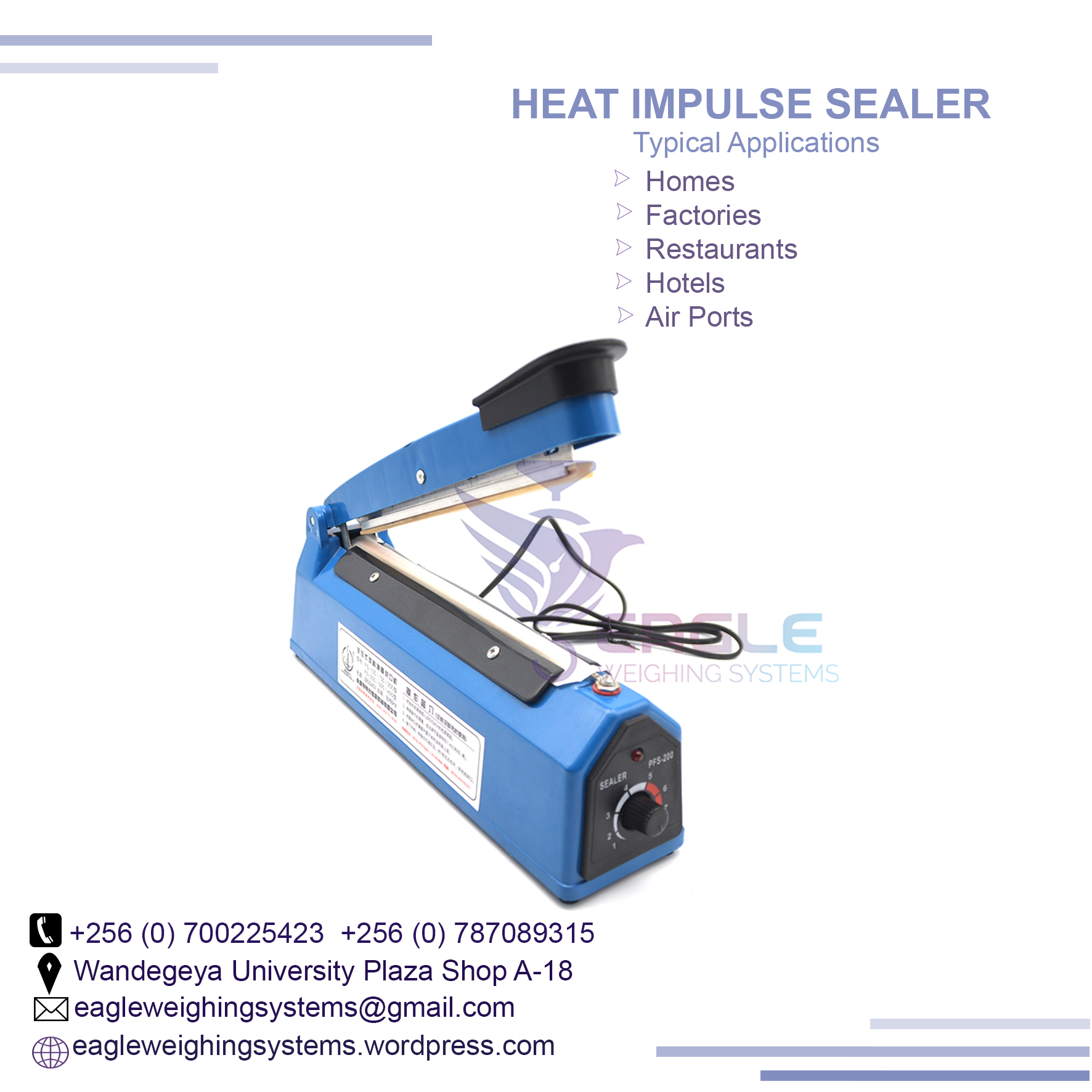 HZPK Hand Impulse Sealer PFS 300 Electric in Kampala, Kampala Central Division, Central, Uganda