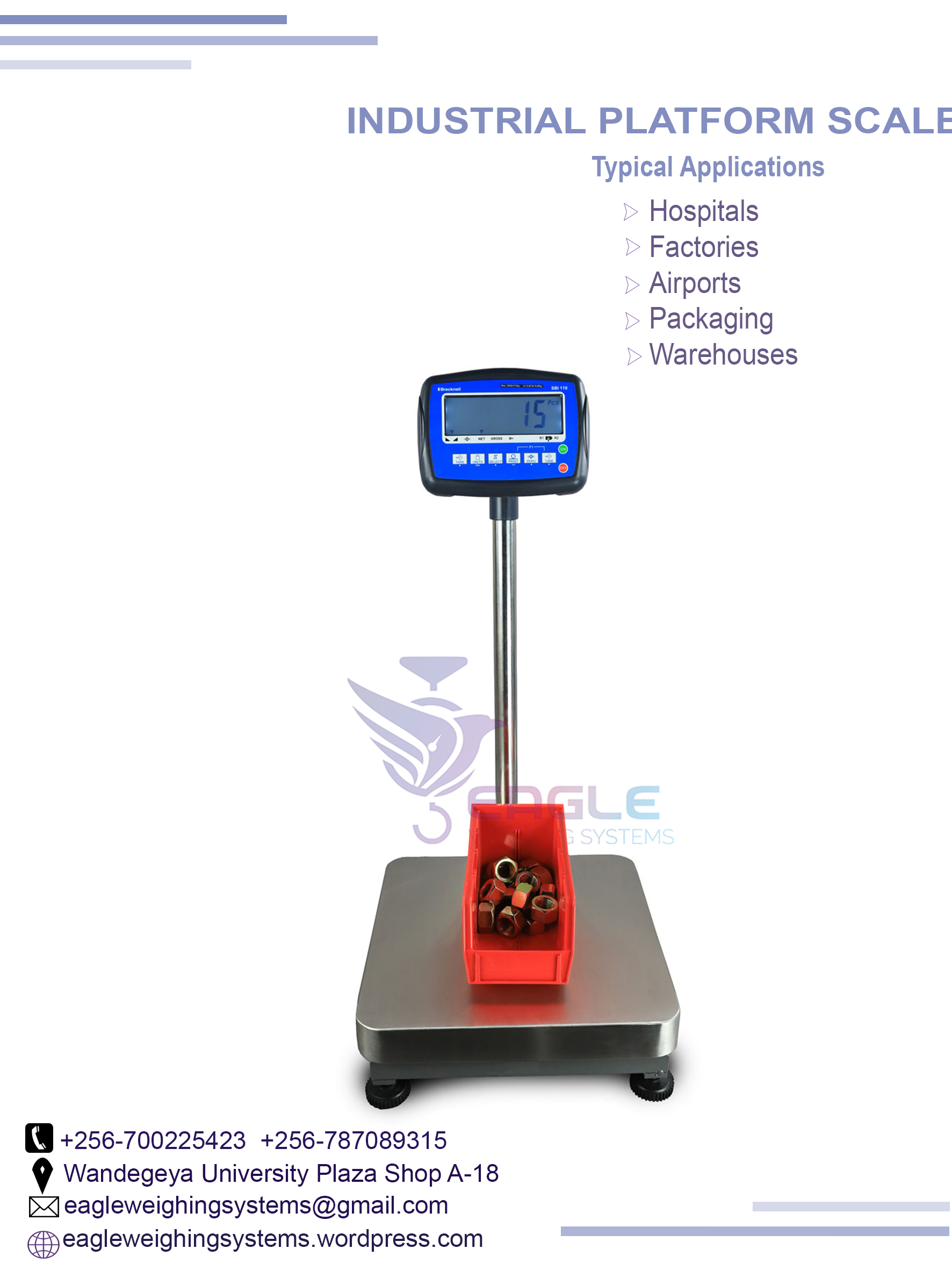Newest Electronic Price Portable Precision Wireless Digital Weighing Platform Scales, Kampala Central Division, Central, Uganda