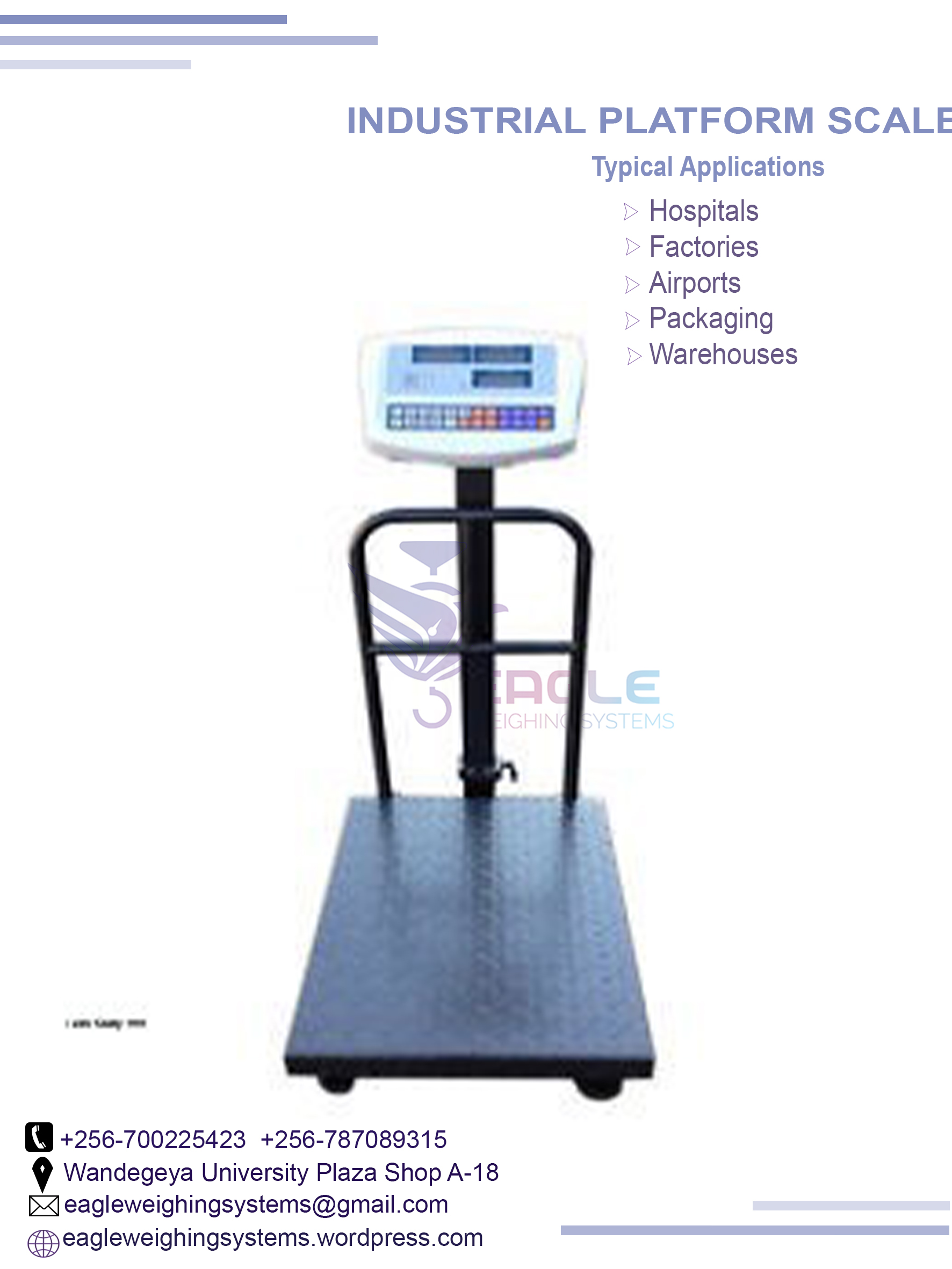 Rechargeable Balanza Industrial Portable Digital Weighing Scales Manufacturer, Kampala Central Division, Central, Uganda