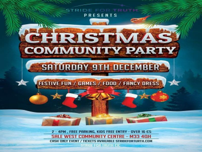 Christmas Community Party, Sale, England, United Kingdom