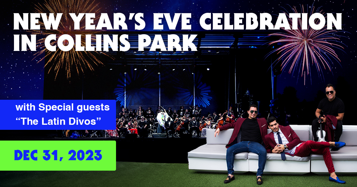 New Year's Eve Celebration at Collins Park, Miami Beach, Florida, United States
