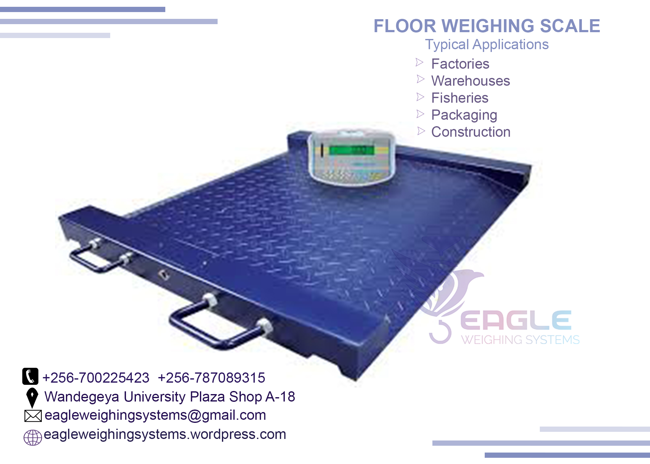 Weighing Balance Platform floor weighing scale, Kampala Central Division, Central, Uganda